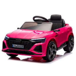 AUDI SQ8 RÓŻOWY Auto na akumulator EVA Skóra pilot Akumulator litowo-jonowy