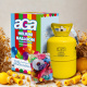 Aga4Kids Helium Balloon Gas für ca.30 Luftballons Grün/Blau