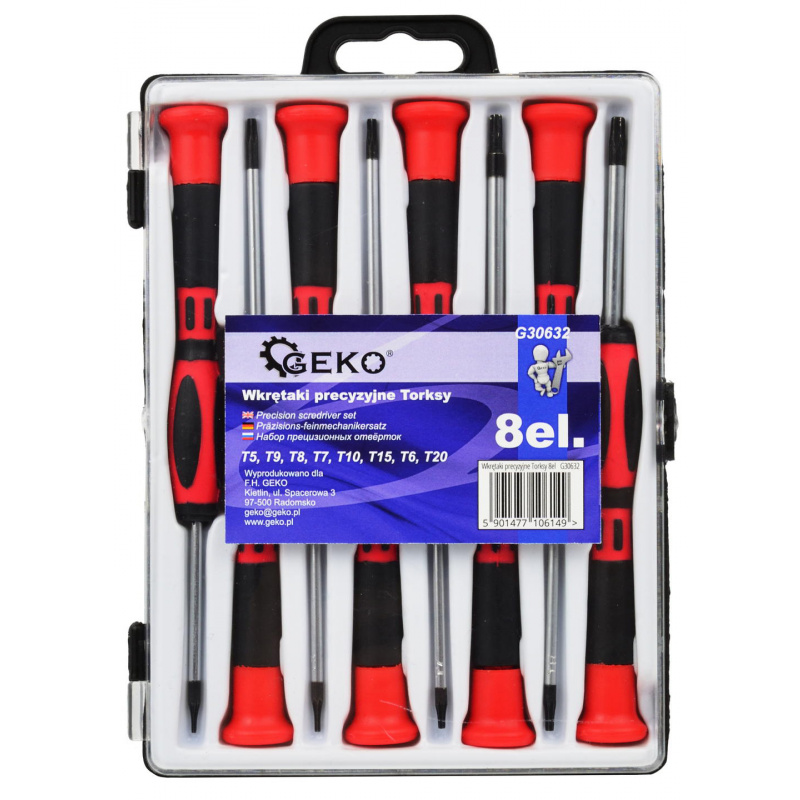 Geko TORX-Schraubendreher-Satz 8-teilig