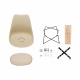 Aga Esszimmerstuhl MR2035Beige, Skandinavisch Design Küchenstühle Stuhl Beige