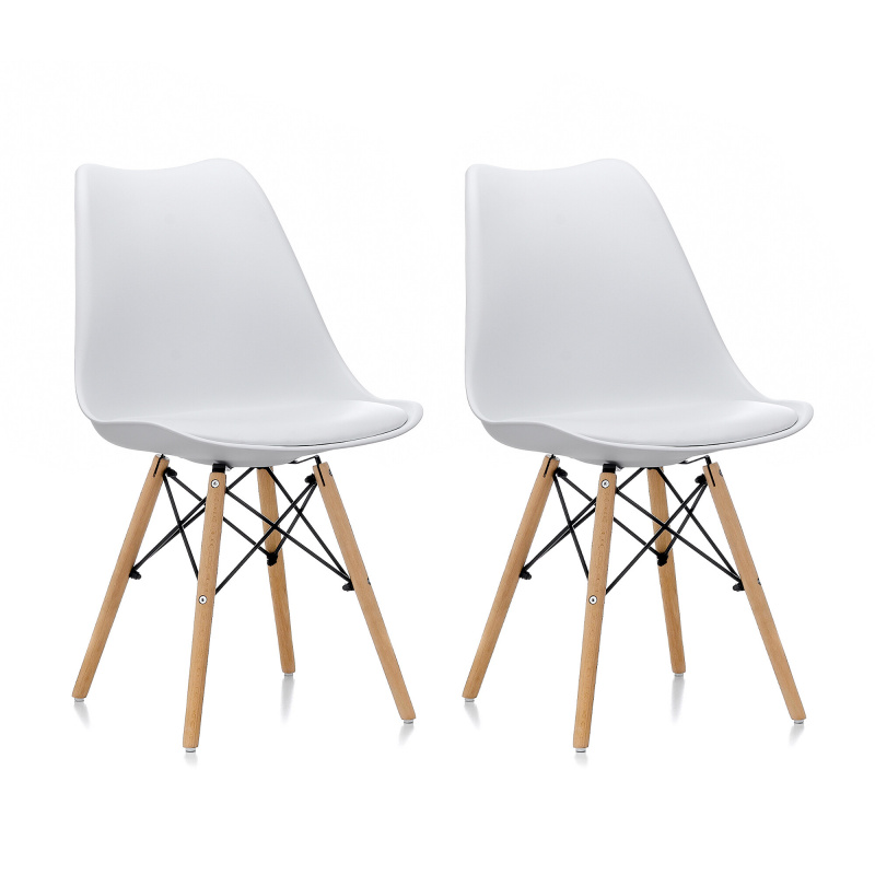 Aga 2x Esszimmerstuhl MR2035 Weiß