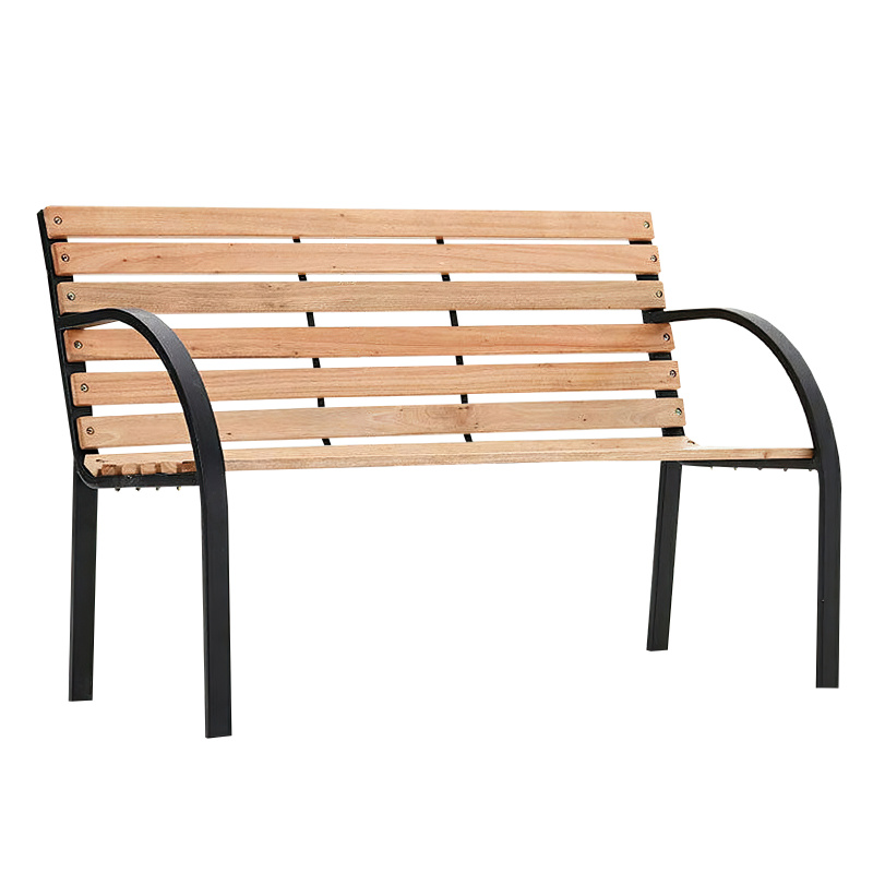 Linder Exclusiv Gartenbank 2-Sitzer Parkbank bid 150 Kg mit Rückenlehnen Gartenmöbel Holzbank MC4350 122x80x60 cm