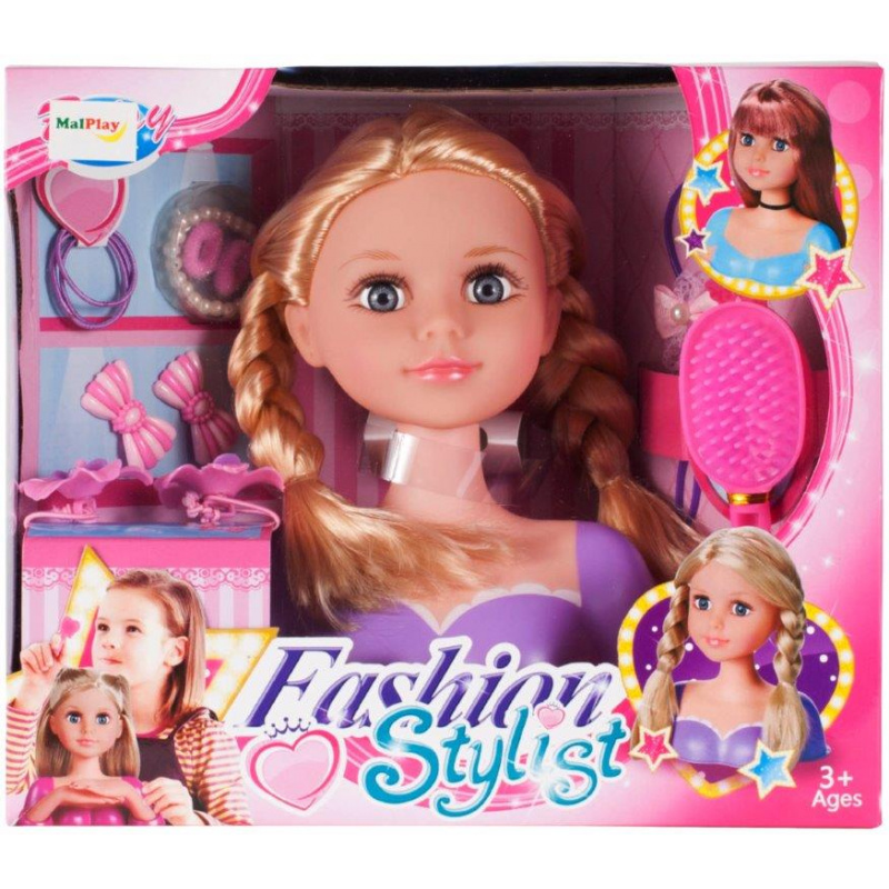 Aga Head Doll zum Stylen mit Zubehör