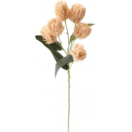 Roślina sztuczna Gałązka z 6 kwiatami kremowa 53 cm wysokości JAK ŻYWA