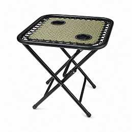 Aga Campingtisch MR49TB – Klapptisch 50x50x50 cm mit 2 Getränkehaltern – faltbar, stabil & wetterfest – kompakt für Camping & Reisen