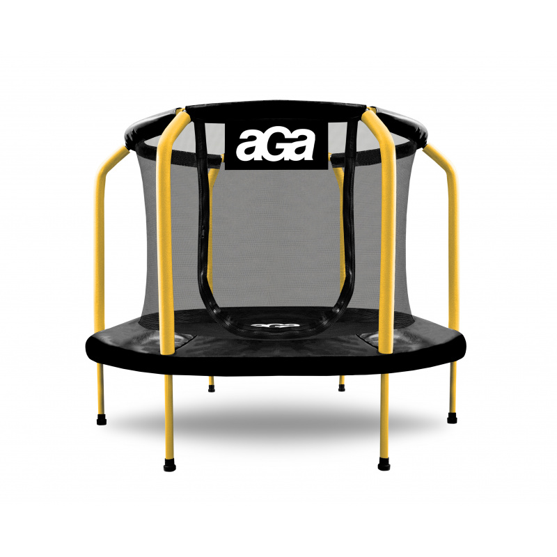 Aga Kindertrampolin 150 cm Schwarz / Gelb