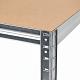 Linder Exclusiv Steckregal, Werkstattregal,Schwerlastregal, Lagerregal, Metallregal 180x90x40 cm, 5 Böden, raglast gesamt 875 kg