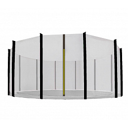 Aga Sicherheitsnetz für Trampolin 500 cm für 12 Stangen Schwarzes Netz / Schwarz
