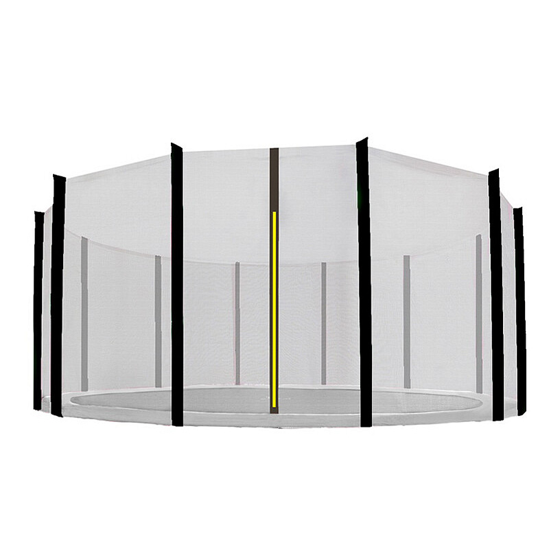 Aga Sicherheitsnetz für Trampolin 500 cm für 12 Stangen Schwarzes Netz / Schwarz
