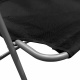 Linder Exclusiv Klappstuhl Oxford PO2600S Schwarz – Campingstuhl & Angelstuhl, bis 100 kg, Faltbar Stuhl, Gartenstuhl