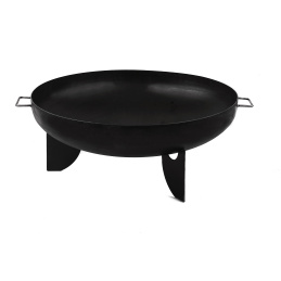 Linder Exclusiv Feuerschale, Feuerkorb, Feuerstelle Garten Ø 80 cm mit Griffen