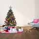 Aga Weihnachtsbaum 150 cm mit Tannenzapfen und leicht mit Kunstschnee bedeckt, Künstlicher Weihnachtsbaum, Tannenbaum mit ständer, Christbaum, Kunstbaum Weihnachten