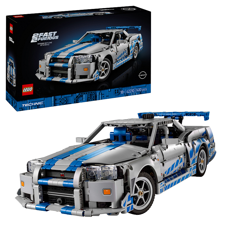 LEGO® Technic 42210 2 Fast 2 Furious Nissan Skyline GT-R (R34) Flitzer