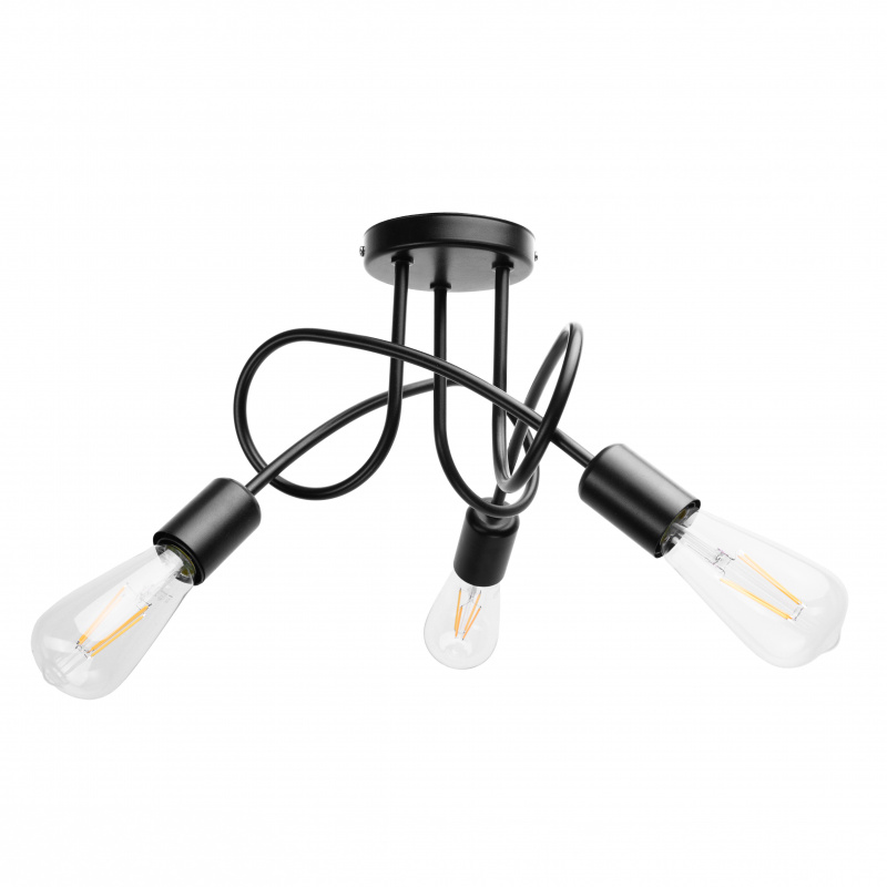 LED Deckenleuchte LOFT Deckenleuchte Pendelleuchte Deckenlampe Deckestrahler 3xE27