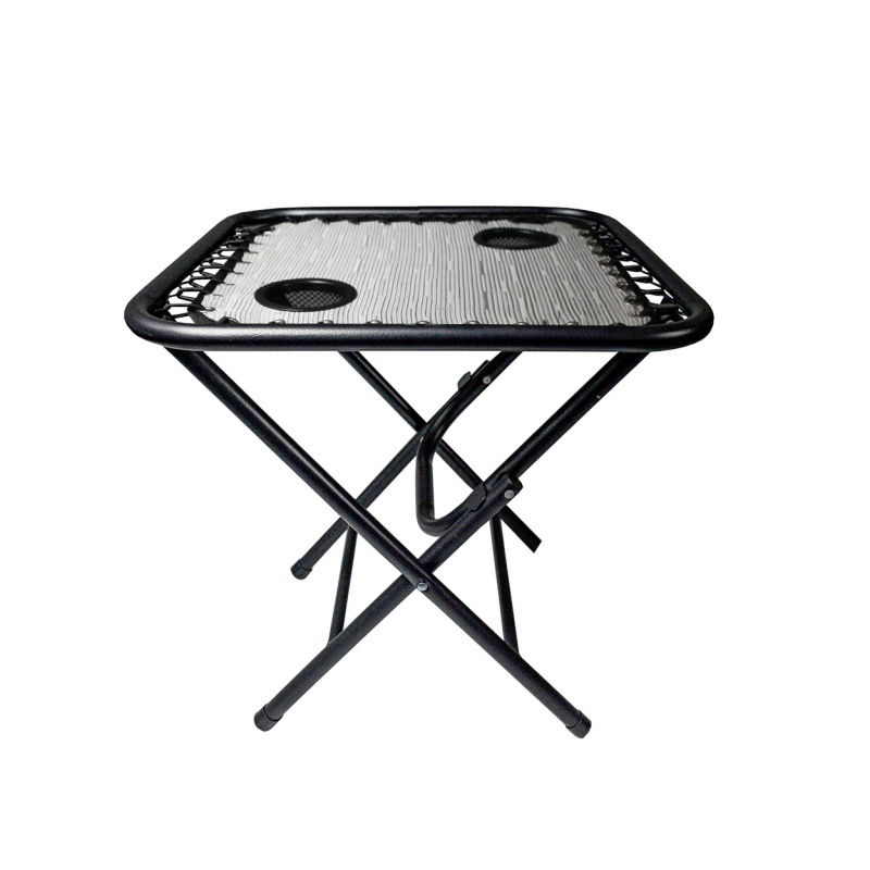 Aga Campingtisch MR54TB – Klapptisch 50x50x50 cm mit 2 Getränkehaltern – faltbar, stabil & wetterfest – kompakt für Camping & Reisen