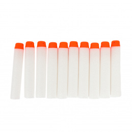 Aga4Kids Schaumstoff Leuchtpfeile Darts für Nerfpistole 7 cm 10 Stück