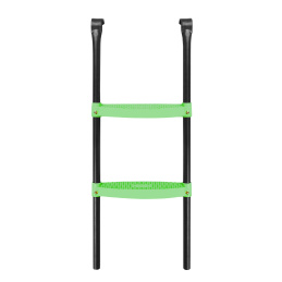 Aga Leiter für Trampolin 305 - 430 cm Schwarz/Hellgrün