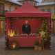 Aga Scherengestell PARTY 3x3m Weinrot