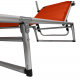 Aga Garten-Liegestuhl GARDEN EXCLUSIVE MC372310O Orange mit Baldachin