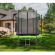 Aga SPORT FIT Trampolin 244 cm 8 ft Hellgrün + inneres Schutznetz + Leiter