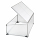 Linder Exclusiv Gewächshaus aus Aluminiumprofilen mit Polycarbonatfüllung,mit aufklappbaren Deckel  MC4361 100x60x30/40 cm