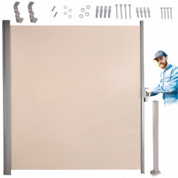 Markýza na boční terasu LUARO 180 x 400 cm béžová