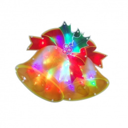 E14 LAMPKI DZWONKI RGB 30 LED 42X35 cm