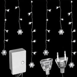 E15A SOPLE LAMPKI ŚNIEŻYNKI WHITE 100LED