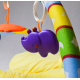 Aga4Kids Spieldecke Entenküken MRBM06 Baby Krabbeldecke mit Spielbogen,Spieldecke mit 4 abnehmbaren Spielzeugen