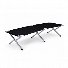 Linder Exclusiv Campingbett MC372161S Feldbett – faltbares 190x62 cm aus Stahl – leicht, kompakt & belastbar bis 120 kg & Tragetasche