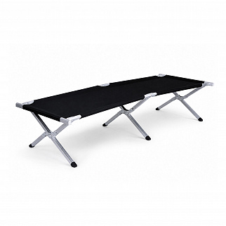 Linder Exclusiv Campingbett MC372161S Feldbett – faltbares 190x62 cm aus Stahl – leicht, kompakt & belastbar bis 120 kg & Tragetasche