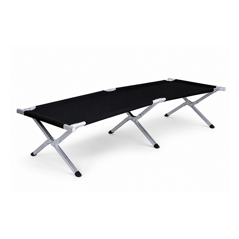 Linder Exclusiv Campingbett MC372161S Feldbett – faltbares 190x62 cm aus Stahl – leicht, kompakt & belastbar bis 120 kg & Tragetasche