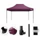 Aga Verkaufsstand 1S 3x4,5 m Dunkelrot