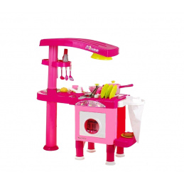Aga4Kids Kunststoff Küche KITCHEN 008-82 Rosa
