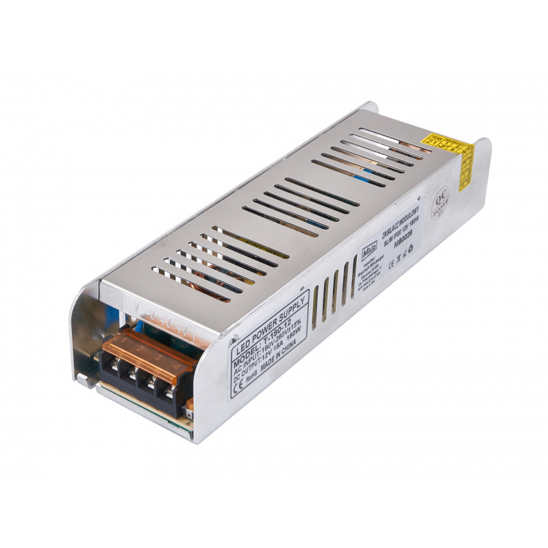 Netzgerät für LED 15A 180W 12V DC Blech SLIM