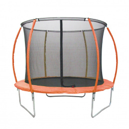 Legoni Trampolin 244 cm 8 ft Orange + inneres Schutznetz