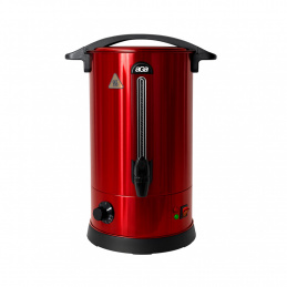 Aga Glühweinkocher 10 l Rot Einkochautomat aus Edelstahl Glühweinkessel Glühweinautomat Heißgetränkeautomat Heißwasserspender