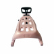 Aga Kinder Schlitten DS499 Rosa, Hochwertige Kinderschlitten mit Lenkung, stabile und schöne Schlitten aus Kunststoff mit Zugseil