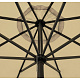 Linder Exclusiv Sonnenschirm, Gartenschirm  Ø 400 cm,mit Kurbelmechanismus, Beige