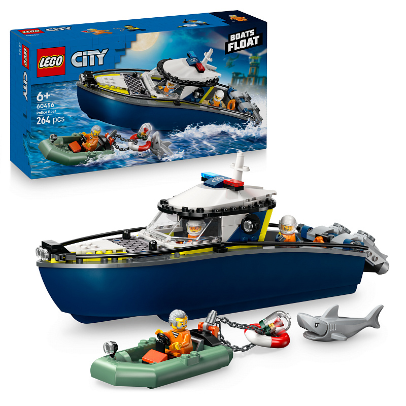 LEGO® City 60456 Verfolgungsjagd im Polizeiboot