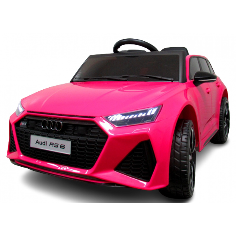 AUDI RS6 GT RÓŻOWY Auto na akumulator EVA Skóra pilot