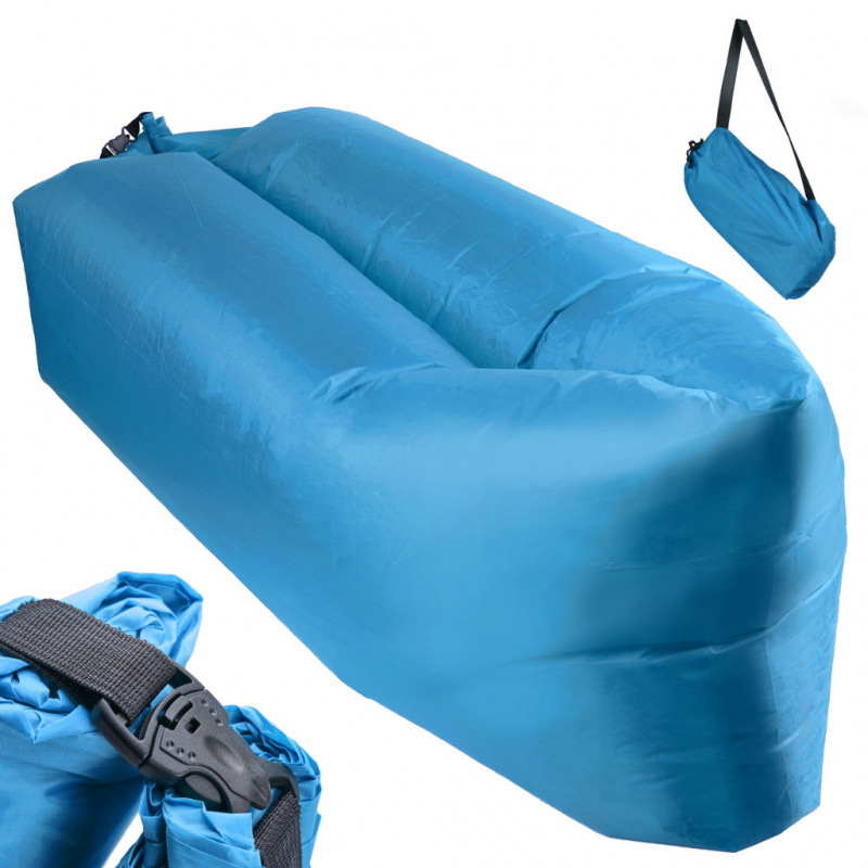 Aga Aufblasbare Tasche Lazy bag 200x70cm blau