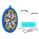 Aga Foam Dartpistole + Schutzbrille + Zielscheibe + 18 grüne Darts