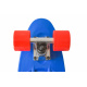 Spartan Pennyboard Blau, 60kg Belastbar, Pennyboard, Longboard, Skateboard