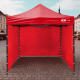 Aga Pavillon, Pop-up-Pavillon, Partyzelte, Faltpavillon  3x3m Rot
