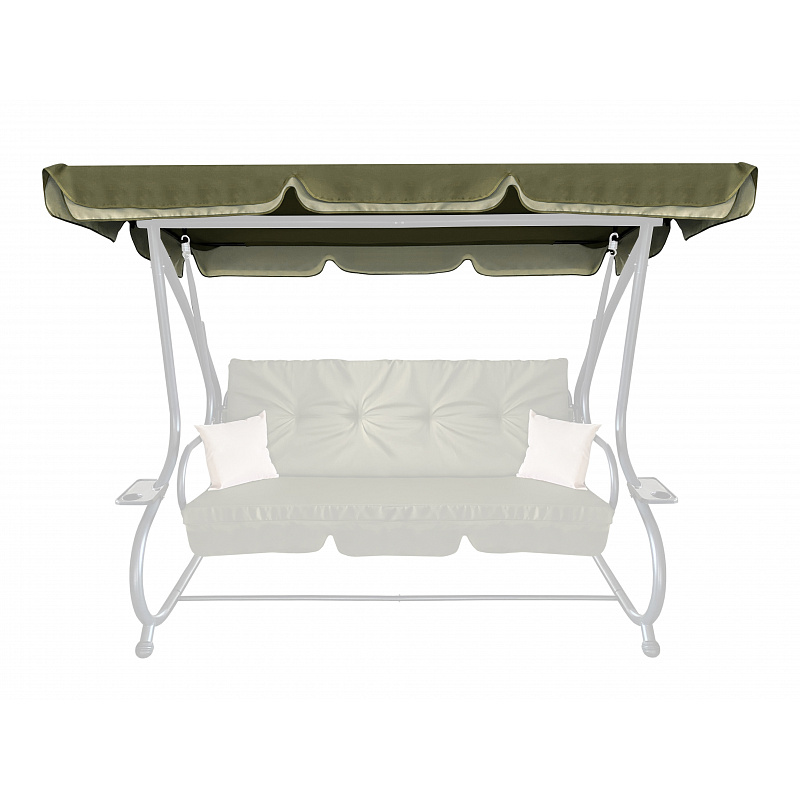 Aga Dach für Gartenschaukel GRANDLUX Olive 212x117cm