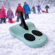 Aga Kinder Schlitten DS490 Blau, Stabile Bob-Kinderschlitten aus Kunststoff, stabiler Griff, schöne und hochwertige Schneeschlitten, Bobs für Kinder