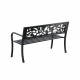 Aga Metall-Gartenbank 125x53x77 cm