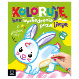 Aksjomat Koloruję bez wychodzenia poza linię. Brokatowy obrys. Z zajączkiem KS1026 uniwersalny