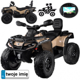 Quad na akumulator dla dzieci 2 osob CAN-AM OUTLANDER 4x4 Panel LED PA0326 uniwersalny